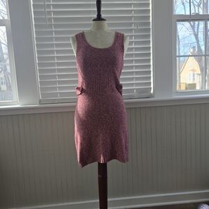 Chic Knit Sleeveless Dress in Pink